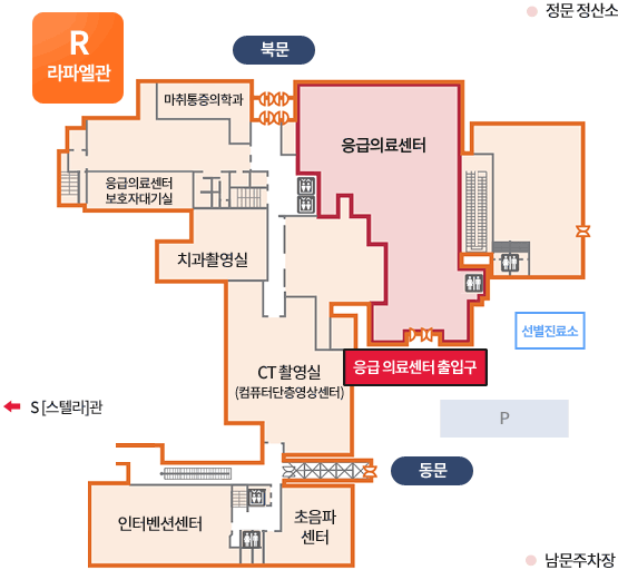 R[라파엘]관 1F 평면도