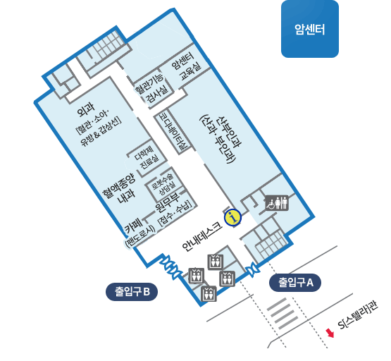 P[바오로]관 1F 평면도